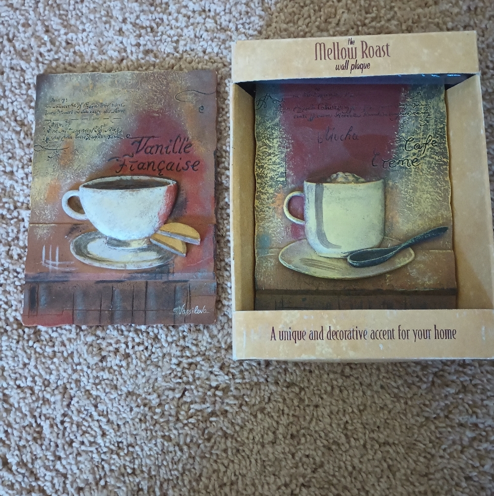 S.Vassileva Coffee Wall Plaques‎ Kitchen Decor 3D
